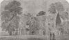 WARCS. lights, Stoneleigh 1858 old antique vintage print picture