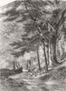SURREY. entry to Fore Walk, Wotton, Surrey 1856 old antique print picture
