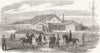 SUSSEX. Ct-Martial, Col Crawley, Aldershot 1863 old antique print picture