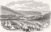DORSET. Volunteer Camp, West Lulworth, Dorsetshire 1865 old antique print