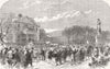 LANCS. Christening lifeboat, Peel Park, Salford 1868 old antique print picture