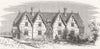 NORTHANTS. Model Cottages for workers, Althorp 1868 old antique print picture