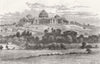 LONDON. Alexandra Palace, Muswell Hill 1871 old antique vintage print picture