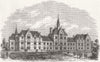 SURREY. Warehousemen & Clerks Schools, Croydon 1865 old antique print picture