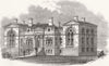 CHESHIRE. Birkenhead Hospital, built by Laird MP 1863 old antique print