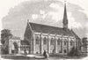 BERKS. The Chapel, Wellington College 1863 old antique vintage print picture