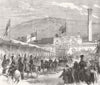 YORKS. Visit of Prince of Wales to Halifax. arrival 1863 old antique print