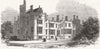 LONDON. Lambeth Palace-garden front 1848 old antique vintage print picture