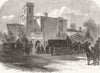 SUSSEX. Funeral of Cobden. leaving Dunford House 1865 old antique print