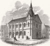 STAFFORDSHIRE. Willenhall Literary Institute 1865 old antique print picture