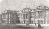 LONDON. Inland Revenue Office, Somerset House 1861 old antique print picture