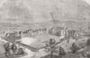 CHESHIRE. Militia Depot, Macclesfield 1859 old antique vintage print picture