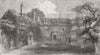 OXON. Frewen's Hall, Oxford, House of Prince of Wales 1859 old antique print