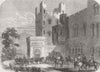 WALES. Reception of Queen, entry to Penrhyn Castle 1859 old antique print