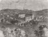 YORKS. Saltaire Mills, nr Shipley, Yorkshire 1859 old antique print picture