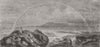 SCOTLAND. Isle of Skye from Arasaig, Inverness-Shire 1860 old antique print