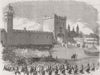 SHROPSHIRE. Earl of Shrewsbury, Quad, Alton Towers 1860 old antique print