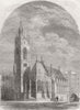 SUSSEX. Holy Trinity Church, Hastings 1860 old antique vintage print picture