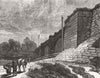 LANCS. Canal Aqueduct over Irwell, Barton 1883 old antique print picture