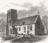 SUFFOLK. Freckenham Church, Suffolk 1883 old antique vintage print picture