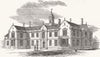 WARCS. General Inst for blind, Edgbaston, Birmingham 1853 old antique print