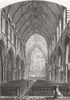 LONDON. Church of St Alban, Holborn 1863 old antique vintage print picture