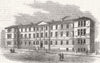 SCOTLAND. New Hospital & hospital, Greenock 1869 old antique print picture