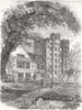 ESSEX. Layer Marney Tower 1862 old antique vintage print picture