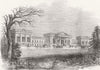 BUCKS. Stowe-The garden front 1845 old antique vintage print picture