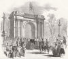 BUCKS. Corinthian Arch, Stowe 1845 old antique vintage print picture