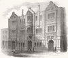 LANCS. Roby Day & Schools, Manchester 1845 old antique vintage print picture