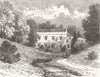 DEVON. Woolbrook Cottage, Sidmouth 1886 old antique vintage print picture