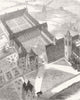 SUSSEX. St Mary & St Nicholas College, Lancing 1856 old antique print picture