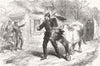 FRANCE. Franco-Prussian War. Prisoner of war 1870 old antique print picture