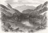 SCOTLAND. Aberfeldy Railway. Strath Tay 1865 old antique vintage print picture