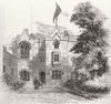LANCS. Deaf & dumb school, Old Trafford, Manchester 1860 antique print