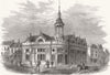HUNTS. New Corn-Exchange, St Neots, Huntingdonshire 1865 old antique print