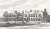 YORKS. Woodlands recovering Home, Rawdon, nr Bradford 1877 old antique print