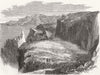 KENT. Landslip nr Minster, Isle of Sheppey, Kent 1870 old antique print