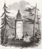 LEICS. High Cross, nr Leicester, Roman Britain 1870 old antique print picture
