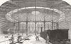 LONDON. Circular Engine House, Camden Town 1847 old antique print picture