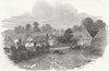 SCOTLAND. Cottages at Blair Athol 1844 old antique vintage print picture