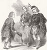 SCOTLAND. Macpherson mtg Prince of Wales 1847 old antique print picture