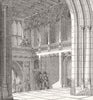 LONDON. Westminster. stairs of St Stephen's Porch 1854 old antique print