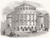 LEICS. New Baptist Chapel, Leicester 1845 old antique vintage print picture