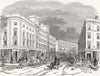 LONDON. -Cranbourne St 1845 old antique vintage print picture
