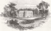 ISLE OF WIGHT. Osborne House 1844 old antique vintage print picture