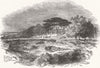 LONDON. Hampstead Heath 1844 old antique vintage print picture