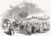 Eton Montem. Ceremony, Salt Hill. Berkshire 1844 old antique print picture
