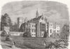STAFFORDSHIRE. Alton Towers, Earl of Shrewsbury 1860 old antique print picture